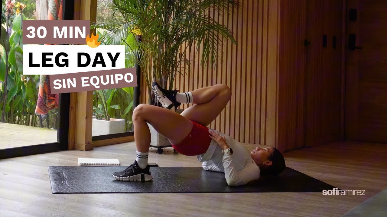 ENTRENAMIENTO DE PIERNA Y GL&Uacute;TEOS -  INTENSO - 30 MIN EN CASA - SIN EQUIPO Y SIN REPETIR 🏋️&zwj;♀️🔥