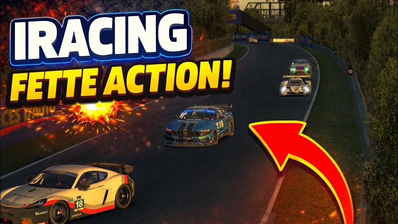 30 Minuten Multiclass Daily Race in Iracing mit dem Mustang GT4 #iracing