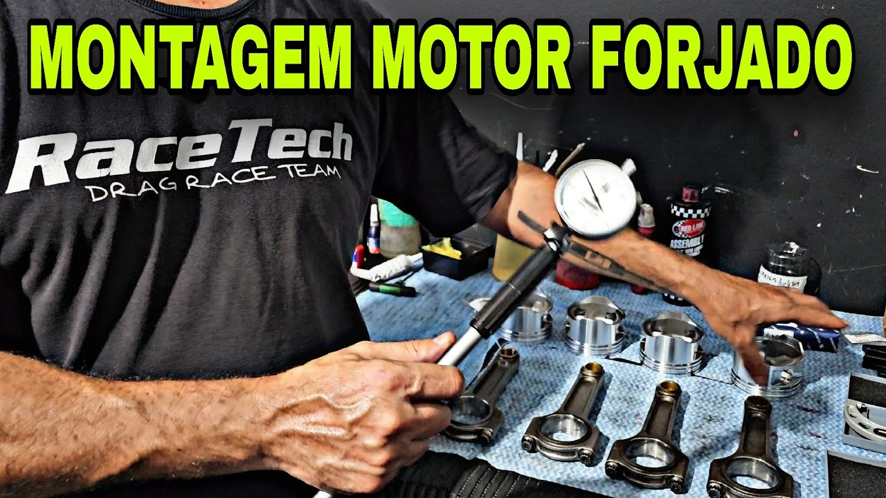 Detalhes invisíveis na montagem motor forjado - Racetech @FuelTechOficial 