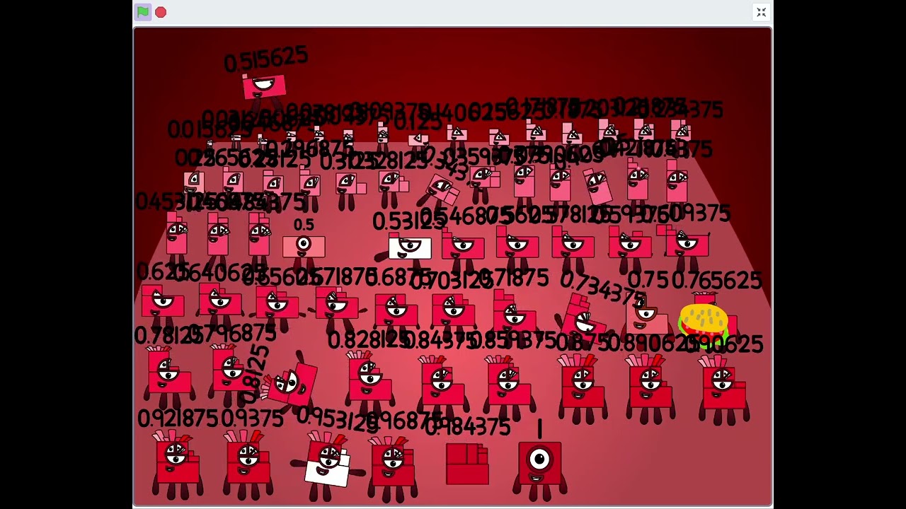 crazy numberblocks band sixty-fourths