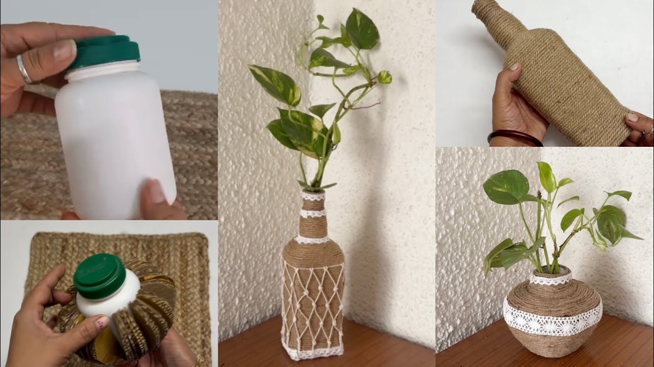 Diy Planter Ideas| Diy Planter | DIY Of Glass Bottle | Beautiful Makeover  of Plastic Bottle | Diy