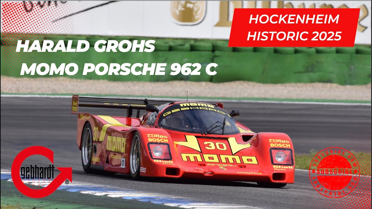 HARALD GROHS | MOMO-GEBHARDT Porsche 962 C 1989 | Sportscar Supercup Races, Hockenheim Historic 2025