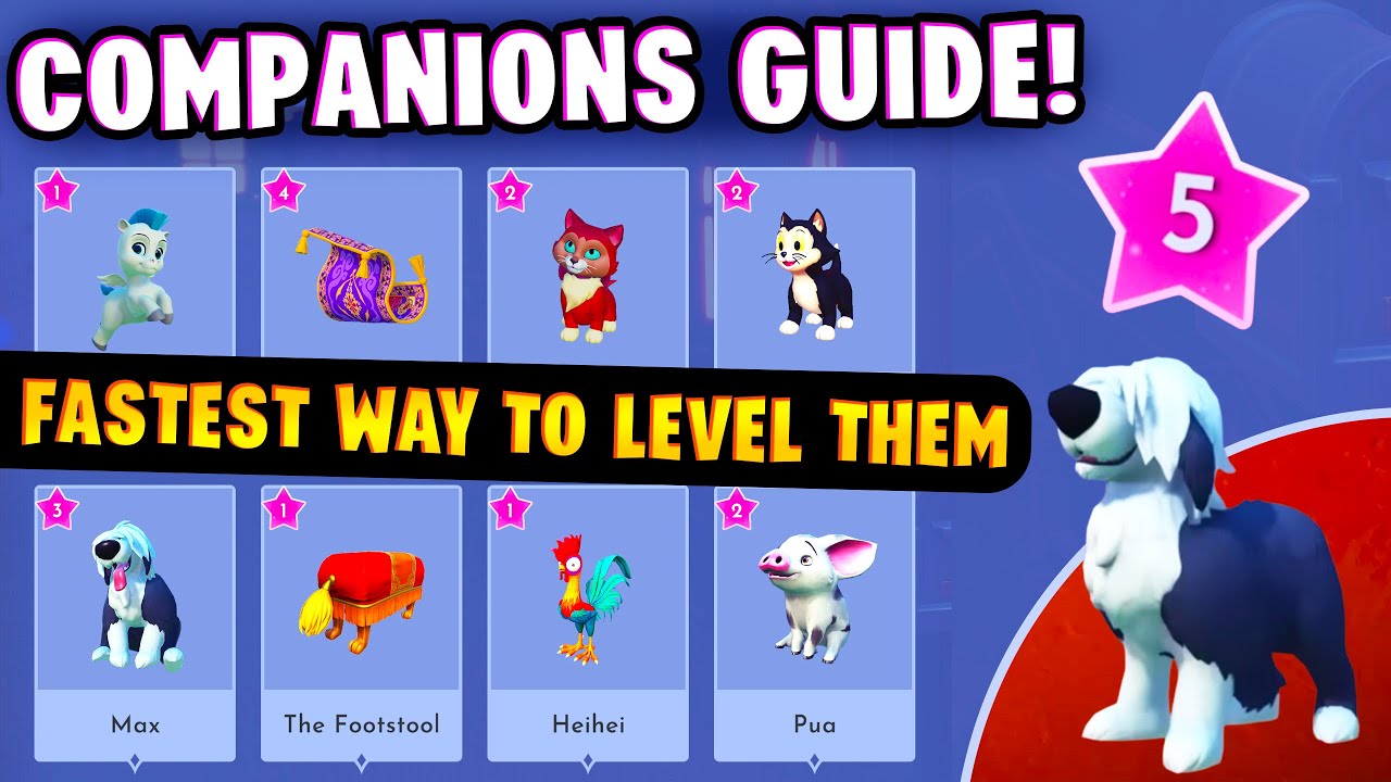 Companion Leveling Guide in Disney Dreamlight Valley. BEST WAY To Level Up Companions.
