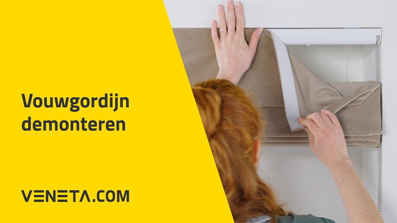 Vouwgordijn demonteren | Veneta Helpt