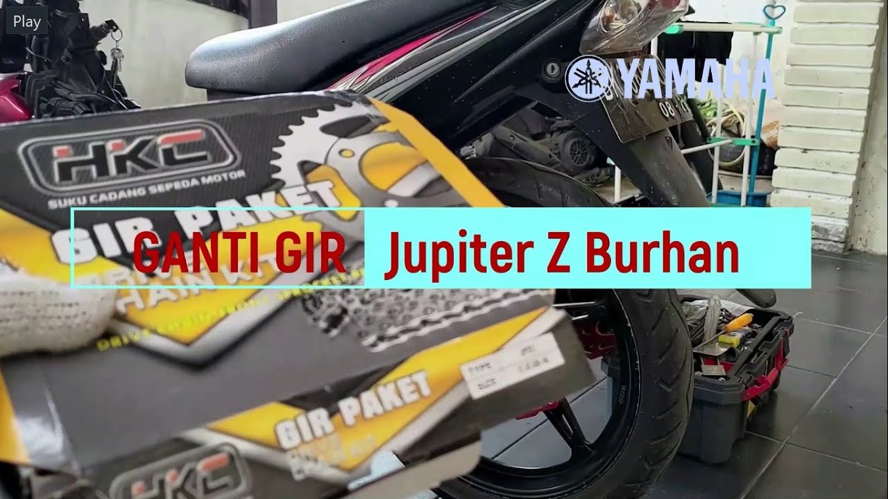 Ganti Gir Set Depan dan Belakang Jupiter Z Burhan Step by Step