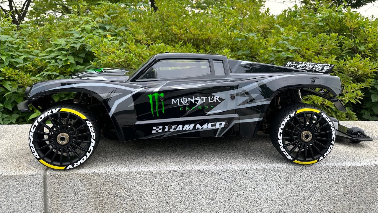 1/5 LARGE SCALE RC MCD RACING MCD W5 MAX ULTIMATE ELECTRIC ONYX BATTERY & BIBOP WHEELIE BAR TEST RUN