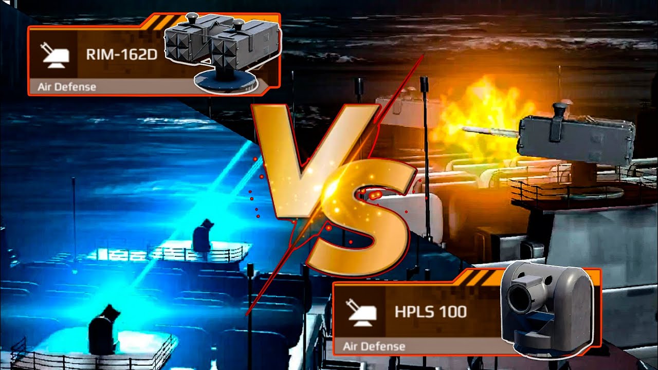 HPLS 100 VS RIM-162D | Airdefence Comparison | Modern Warships #modernwarships