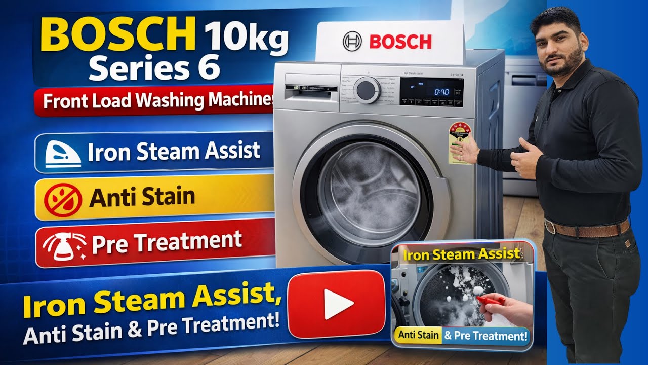 Bosch 10kg Series 6 Front Load Washing Machine Review  | WGA254ZSIN Features, Programs & How to Use