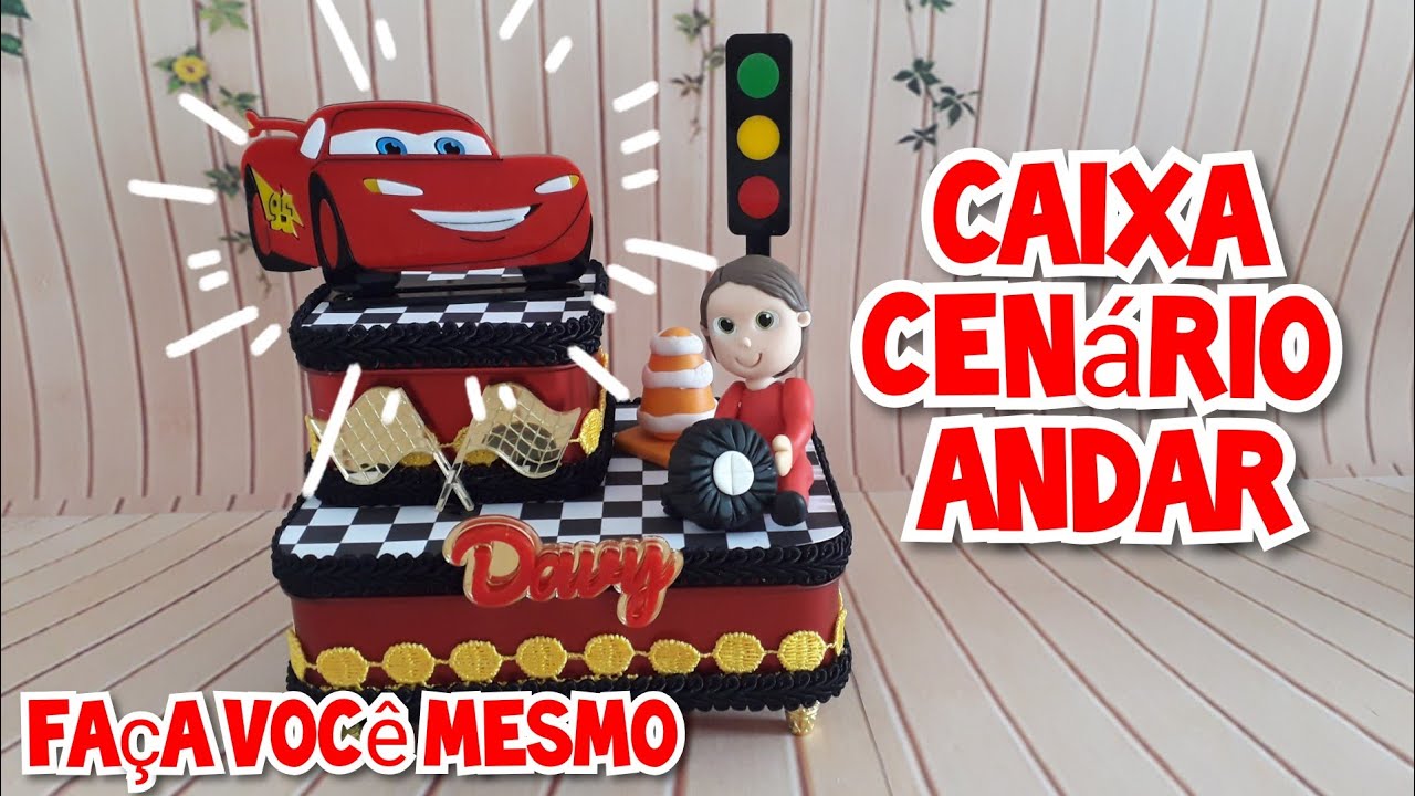 APRENDA A FAZER CAIXA CENÁRIO ANDAR | FESTA CARROS