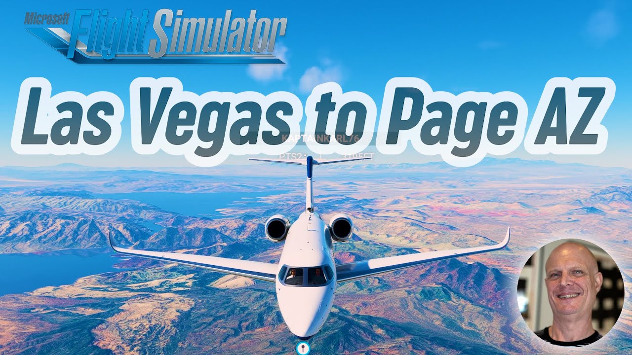 Microsoft Flight Simulator Las Vegas NV-Page Arizona Cessna Citation Longitude Jet