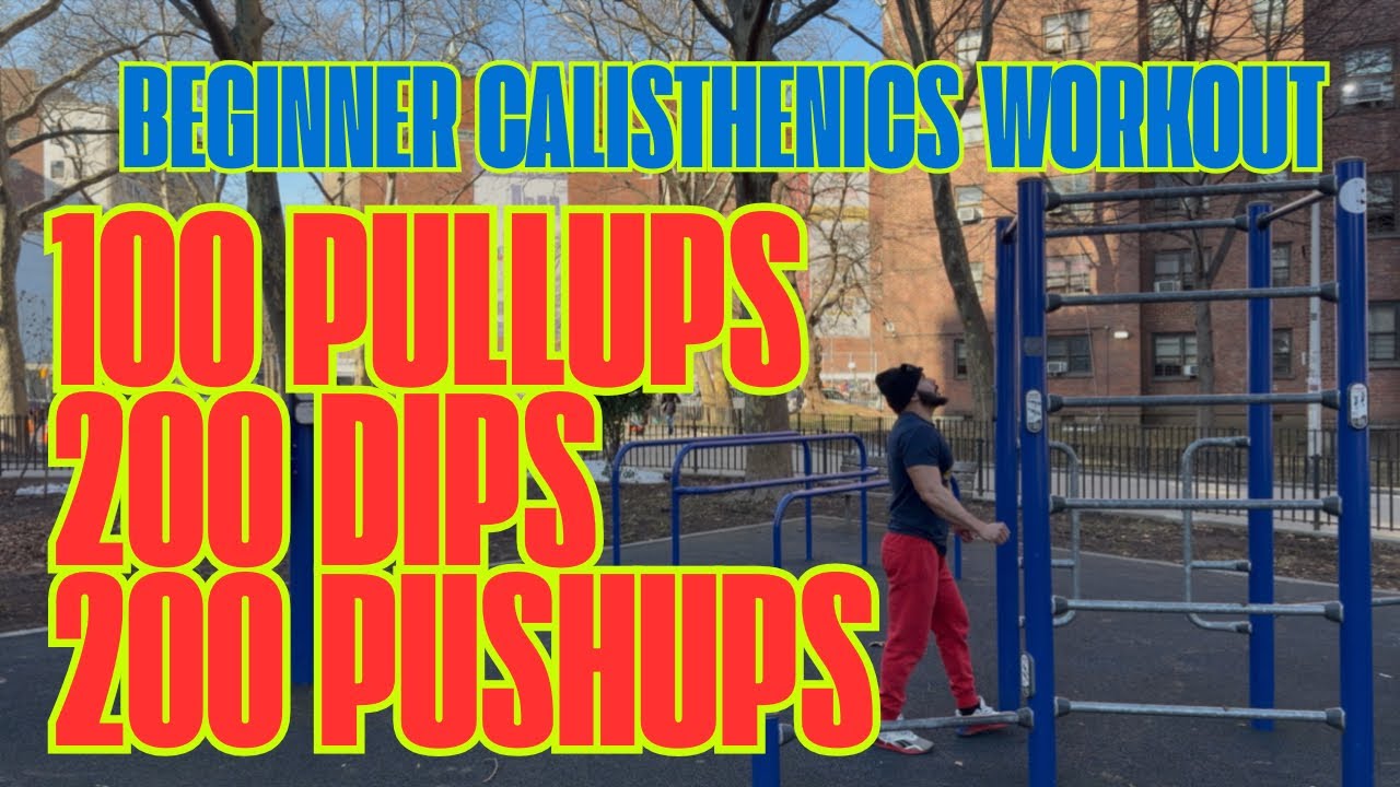 100 Pullups + 200 Dips + 200 Pushups, 20 Sets | Eric Rivera
