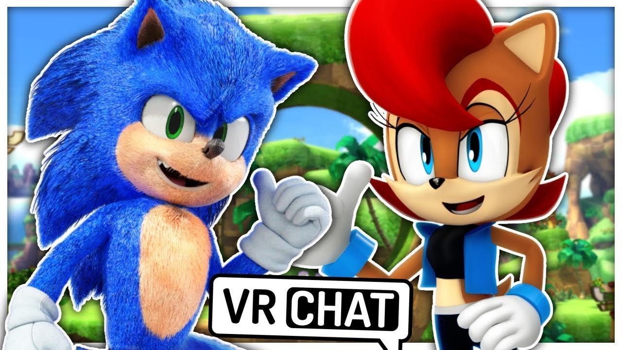 Movie Sonic Meets Sally Acorn In VR CHAT!!