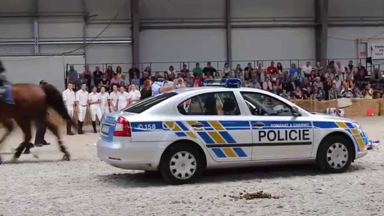 Kůň 2015 - odpolední program - ukázky výcviku koní jízdní policie