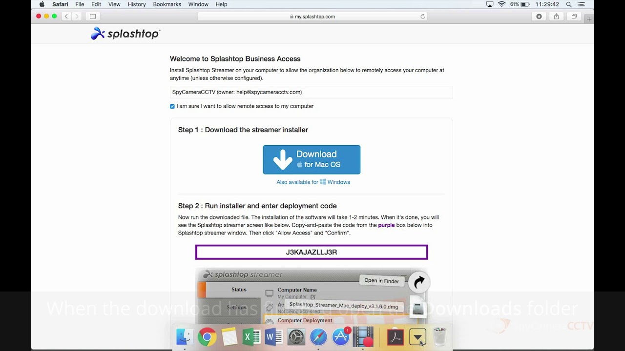 How To Set Up Splashtop Remote Support Software on Mac