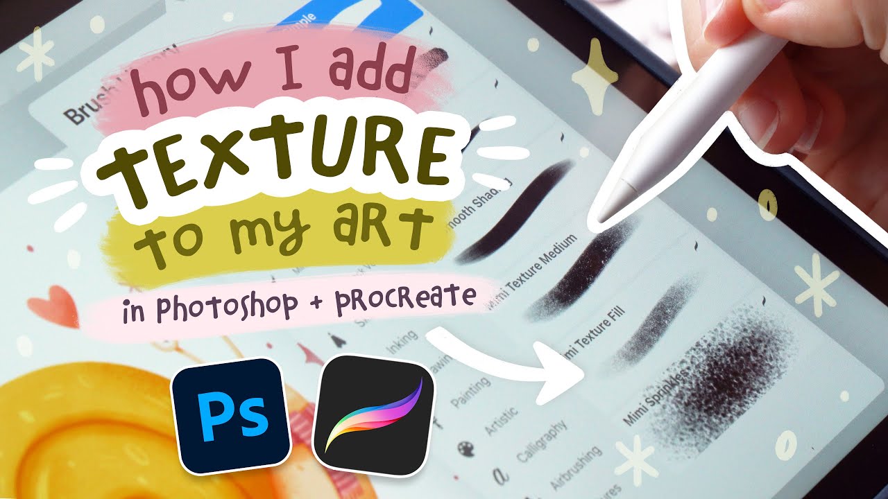 My Digital Texture Brushes & How To Use Them 🖌️✨ Procreate & Photoshop Walkthrough