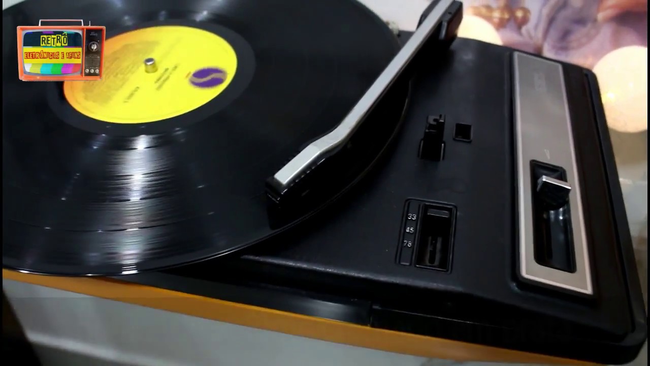 PHILIPS 133 VITROLA TOCA DISCOS VINYL AMARELA/YELLOW RECORD PLAYER