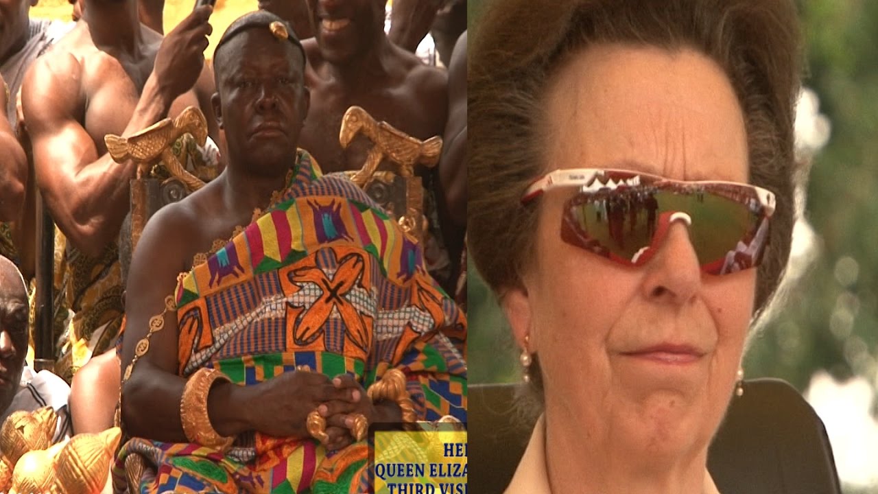 HER ROYAL MAJESTY QUEEN ELIZABETH DAUGHTER PAYS HER THIRD VISIT TO HIS ROYAL MAJESTY ASHANTIHENE OTU