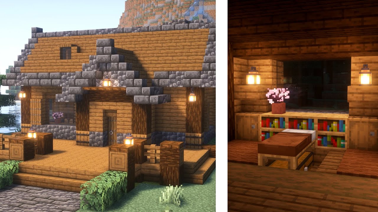 Minecraft - How To Build A Spruce Woodland House | Easy Tutorial
