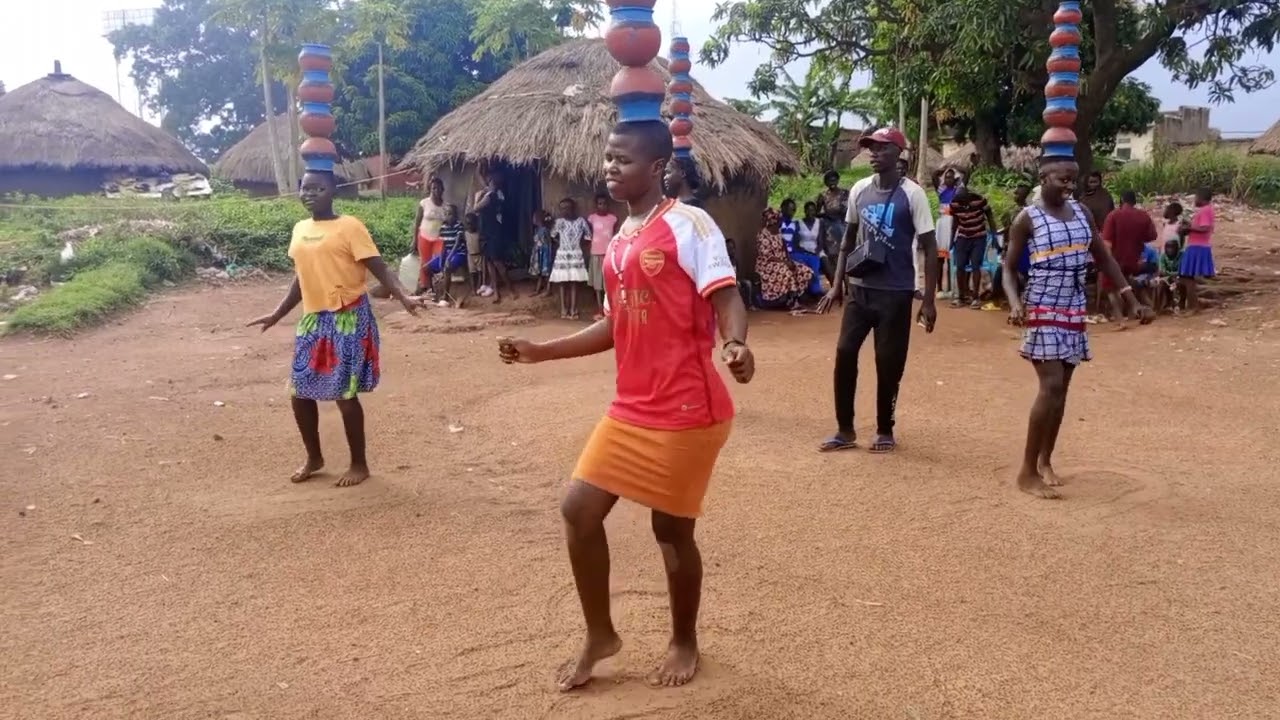 Pot dancing // acholi dance//African village life
