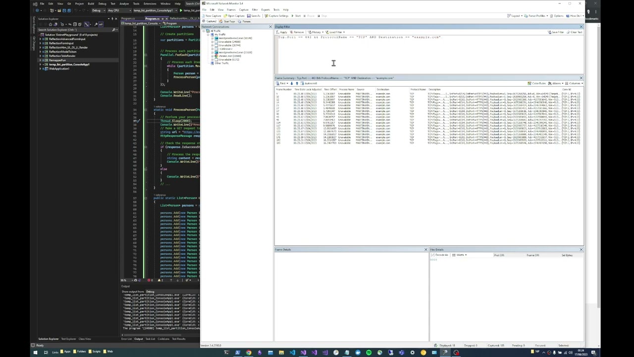 Monitor Network Traffic in Visual Studio with Microsoft Network Monitor 3.4