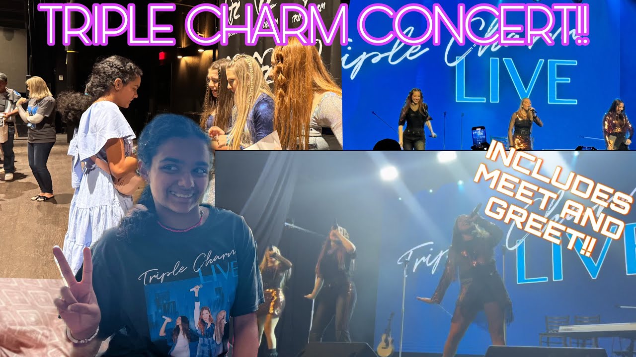 TRIPLE CHARM CONCERT VLOG!! ✨ INCLUDES MEET AND GREET! 🪩😍 | Anoushka Sriram