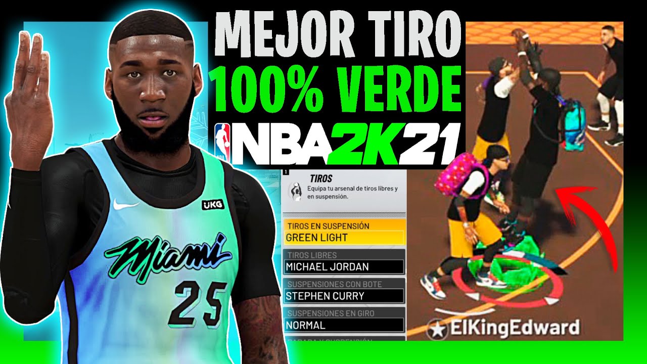 El MEJOR TIRO para Meter VERDES en NBA 2K21 🎯 - Debes Utilizarlo YA... 👀
