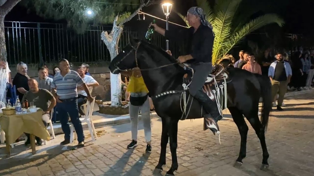 Το πανηγύρι του Ταύρου Αγίου Χαραλάμπους Αγία Παρασκευή Λέσβου Σάββατο βράδυ 2023 μέρος 3ο.