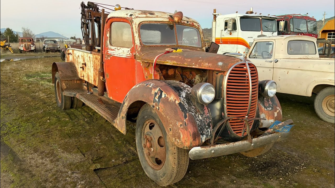 1939 Ford Tow Truck, Will It Run For The First Time In 40 Years 