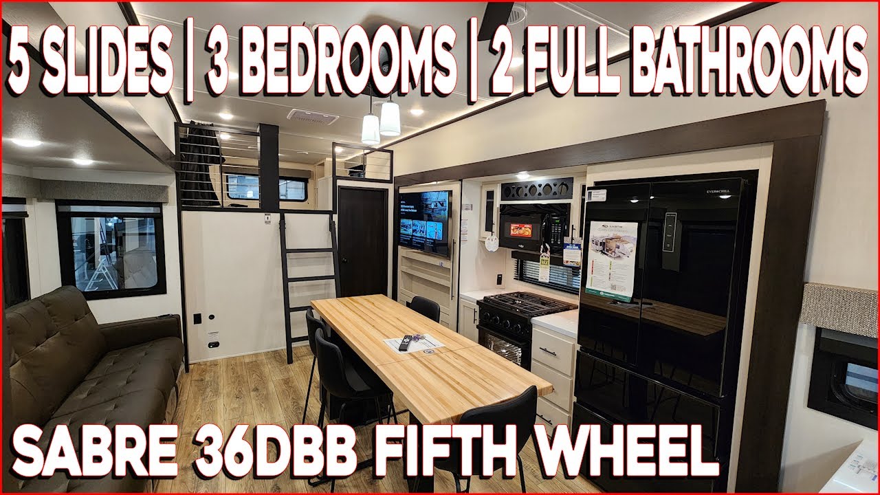 3 Bedrooms! 2025 Sabre 36DBB Fifth Wheel by Forestriver RV at Couchs RV Nation a RV Wholesaler