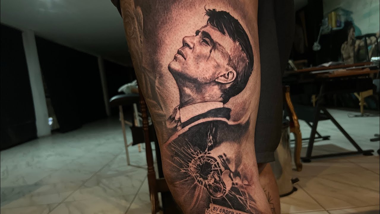 Tatoo time lapse Marlboros studio PEAKY BLINDERS #shadows #tatoodesign #tatoo