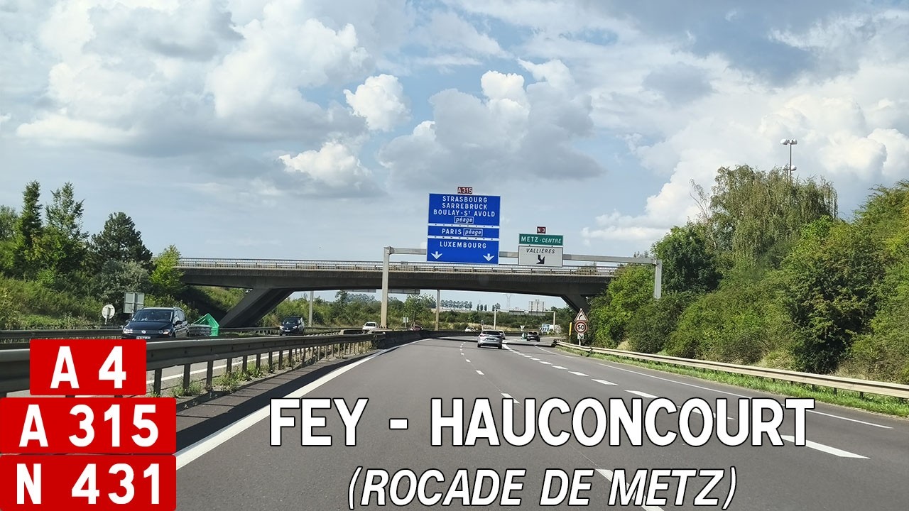 N431 A315 A4 | Fey - Croix de Hauconcourt [France Timelaps]