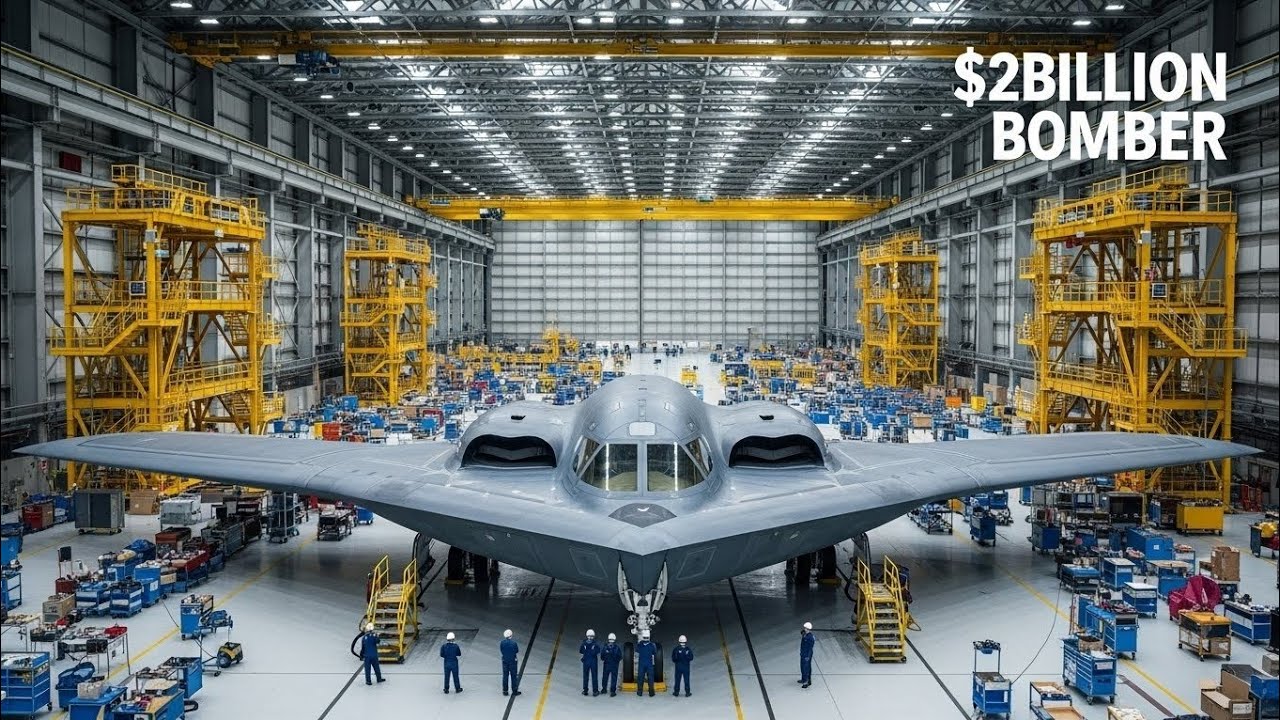 Inside the $2 Billion B-2 Stealth Bomber Factory #inside #heavyindustry 