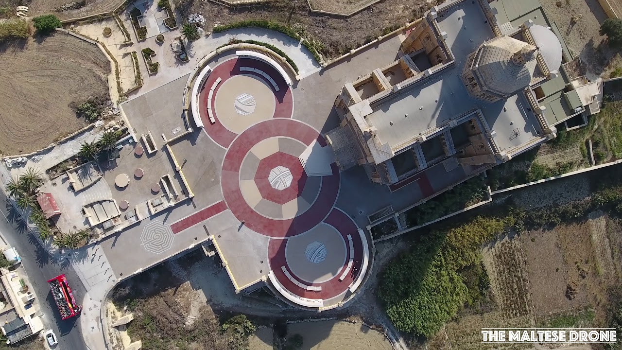 Ta' Pinu Church (4K) Malta Drone 2017