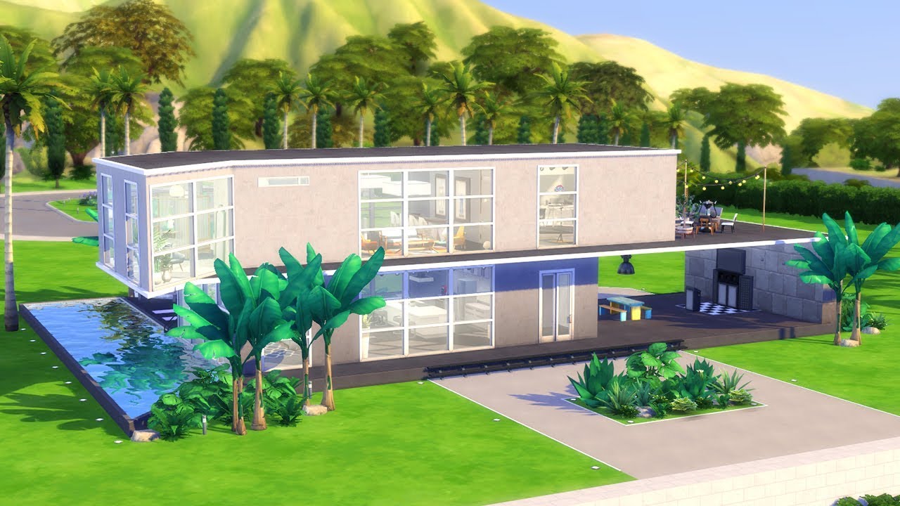 CONSTRUI UMA MANSÃO MODERNA NO THE SIMS 4 | Speed Build
