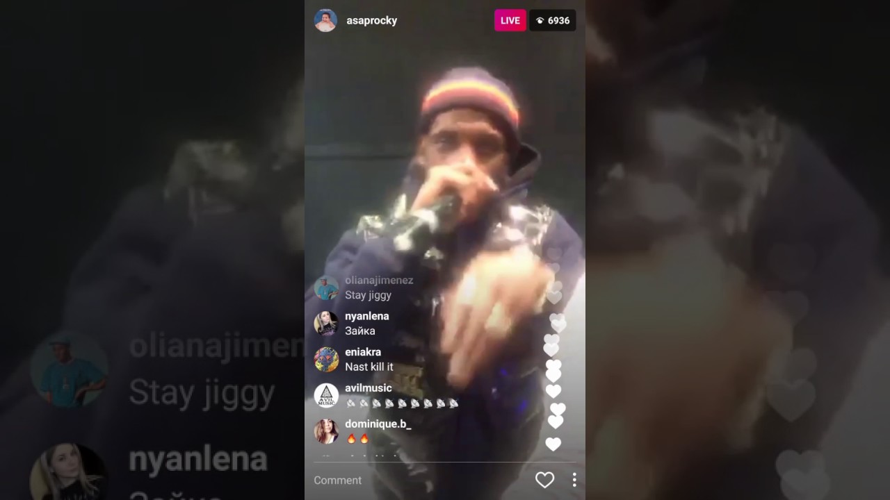 ASAP Rocky and ASAP Nast rehearsing a song on Instagram Live