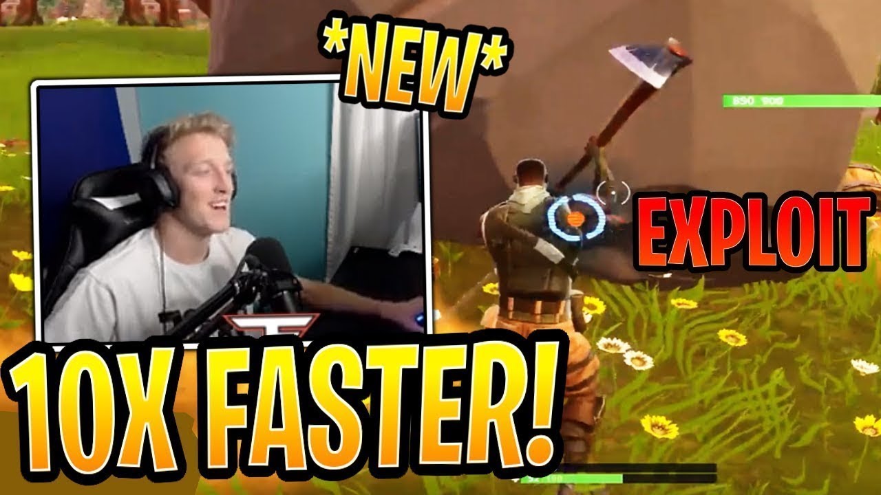 Tfue Uses *NEW* Fastest Farming Exploit! - Fortnite Best and Funny Moments
