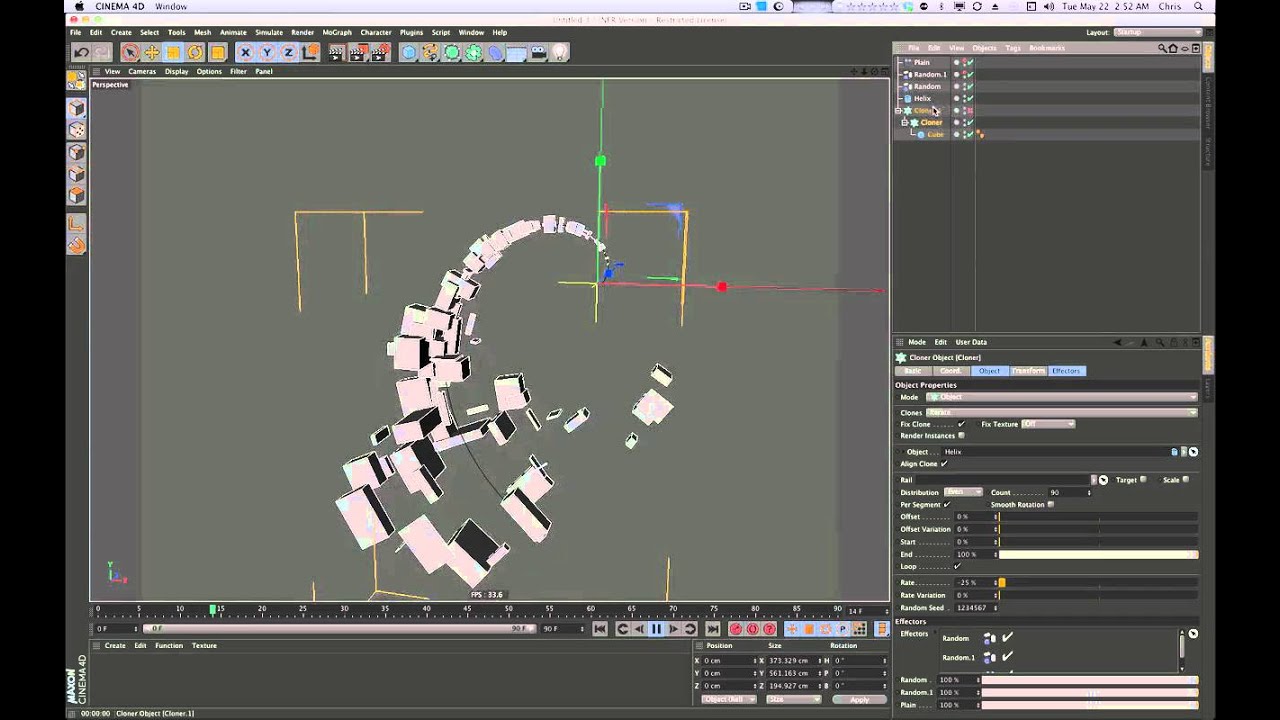 Cinema 4D Tutorial - Swirling Vortex Tutorial