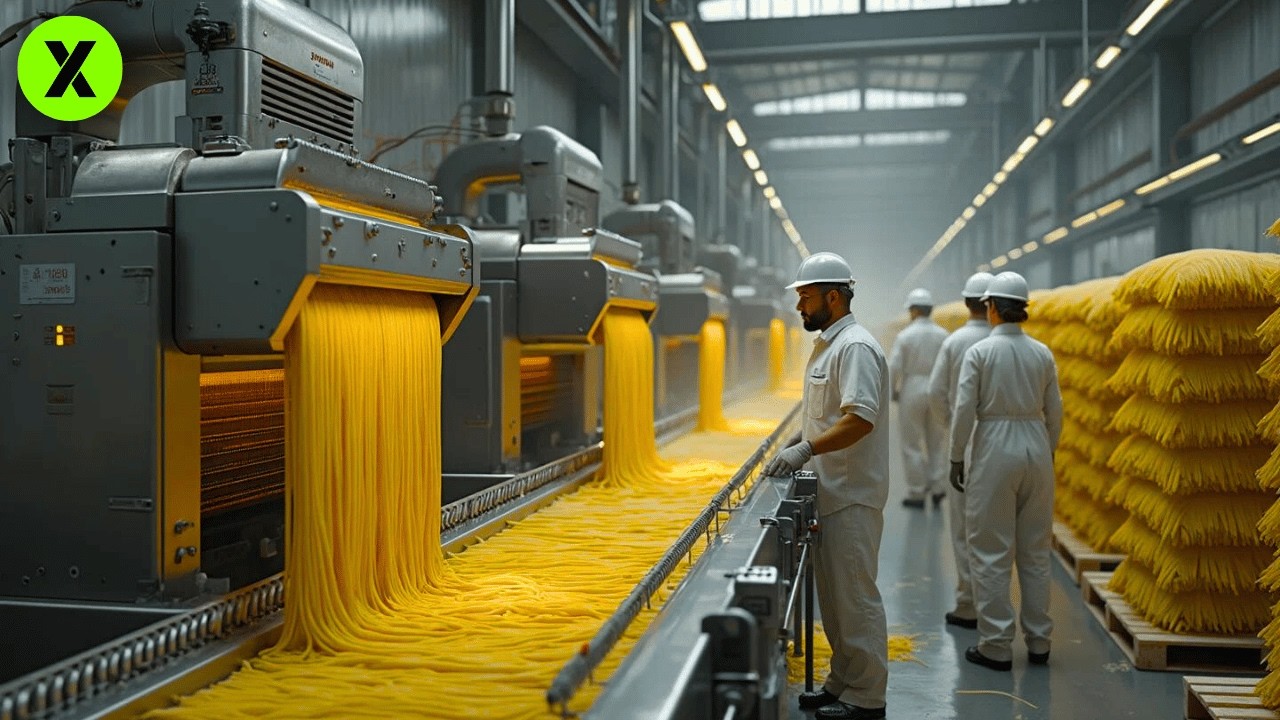 INCREÍBLE Producción MASIVA de ESPAGUETIS 🍝 | Proceso en Fábrica