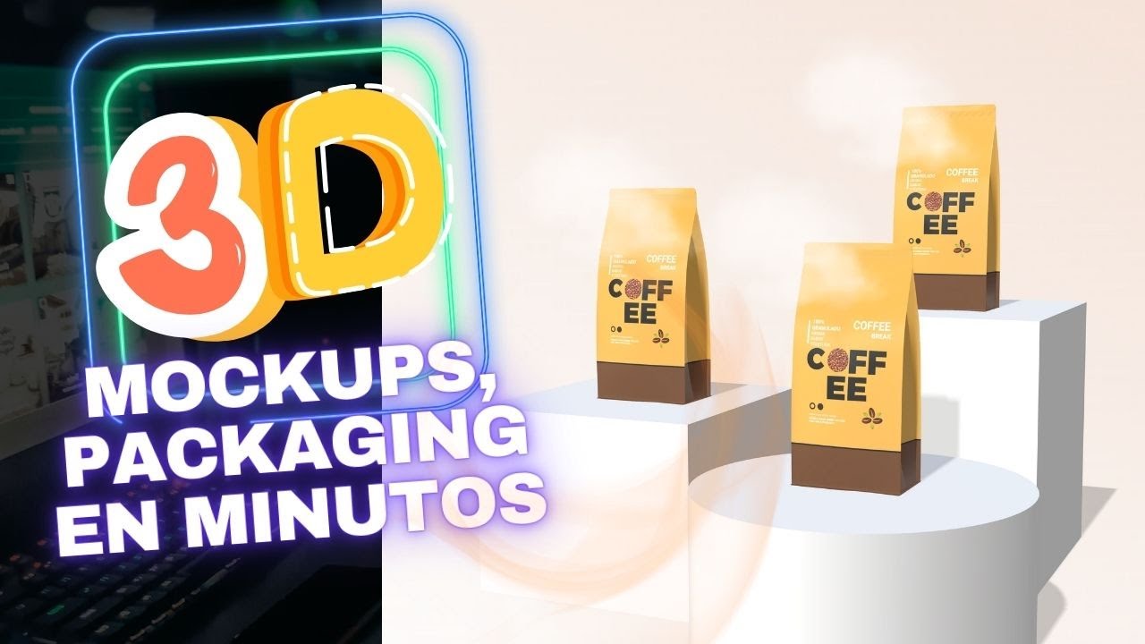 Empaques Maquetas Mockups Diseño 3D Pacdora Packaging sin ser diseñador