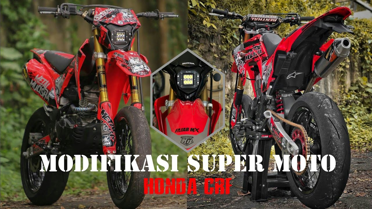 Modifikasi Supermoto Honda new CRF150L Versi Supermoto AMBYAR #part1 !!