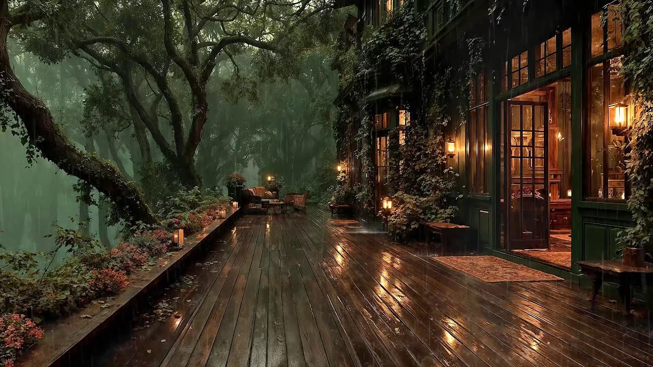 Звуки дождя у окна 🌧 Мягкая атмосфера грома для глубокого сна