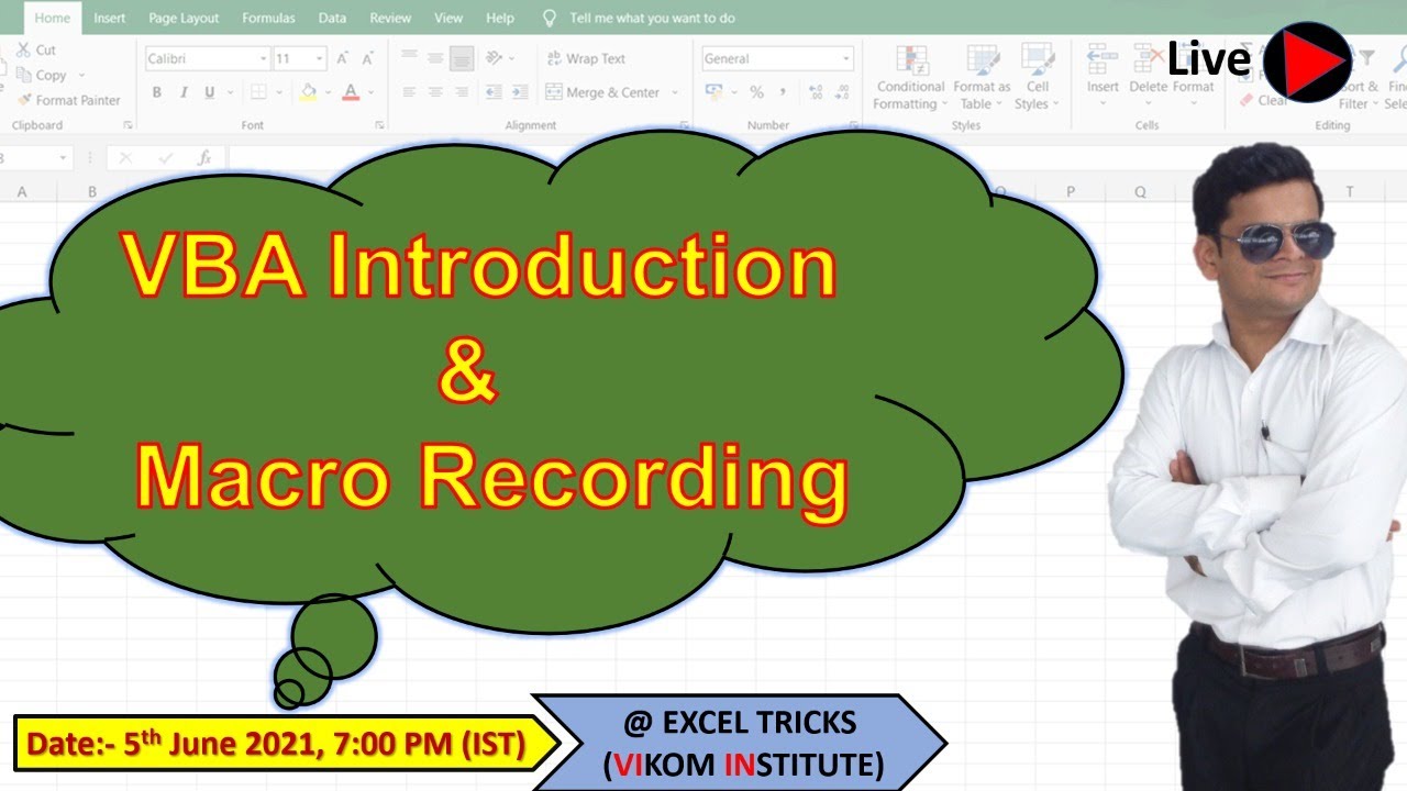 EXCEL VBA MACRO FREE ONLINE - Session -1