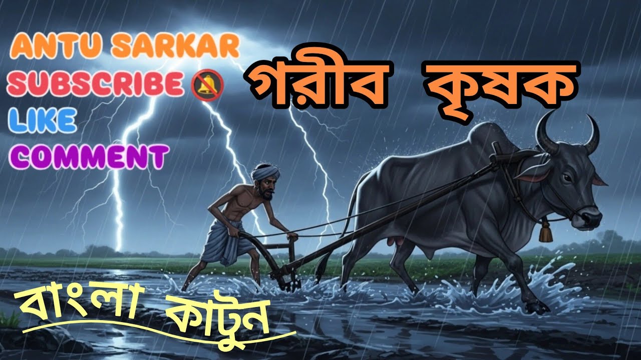 গরীব কৃষক [ কাটুন গল্প ] #aivideo #viral #bangladesh #1million #cat #india