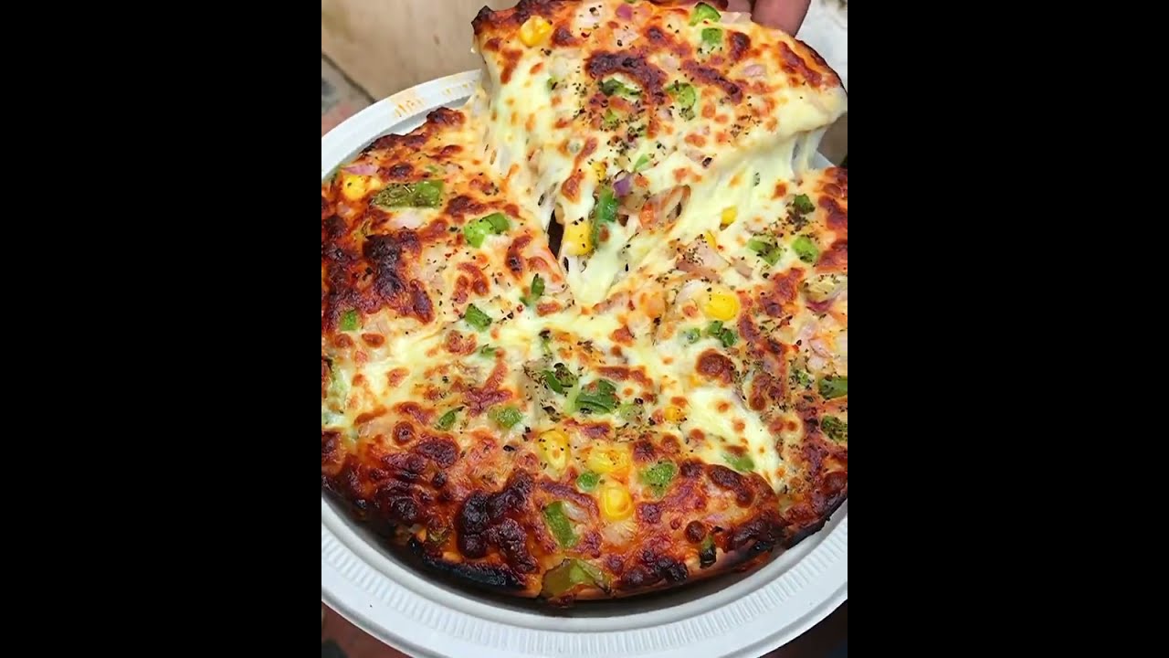 Double decker Pizza 🍕 super cheese 🧀🍕😍❤️ #Shorts #doublepizz #supercheese