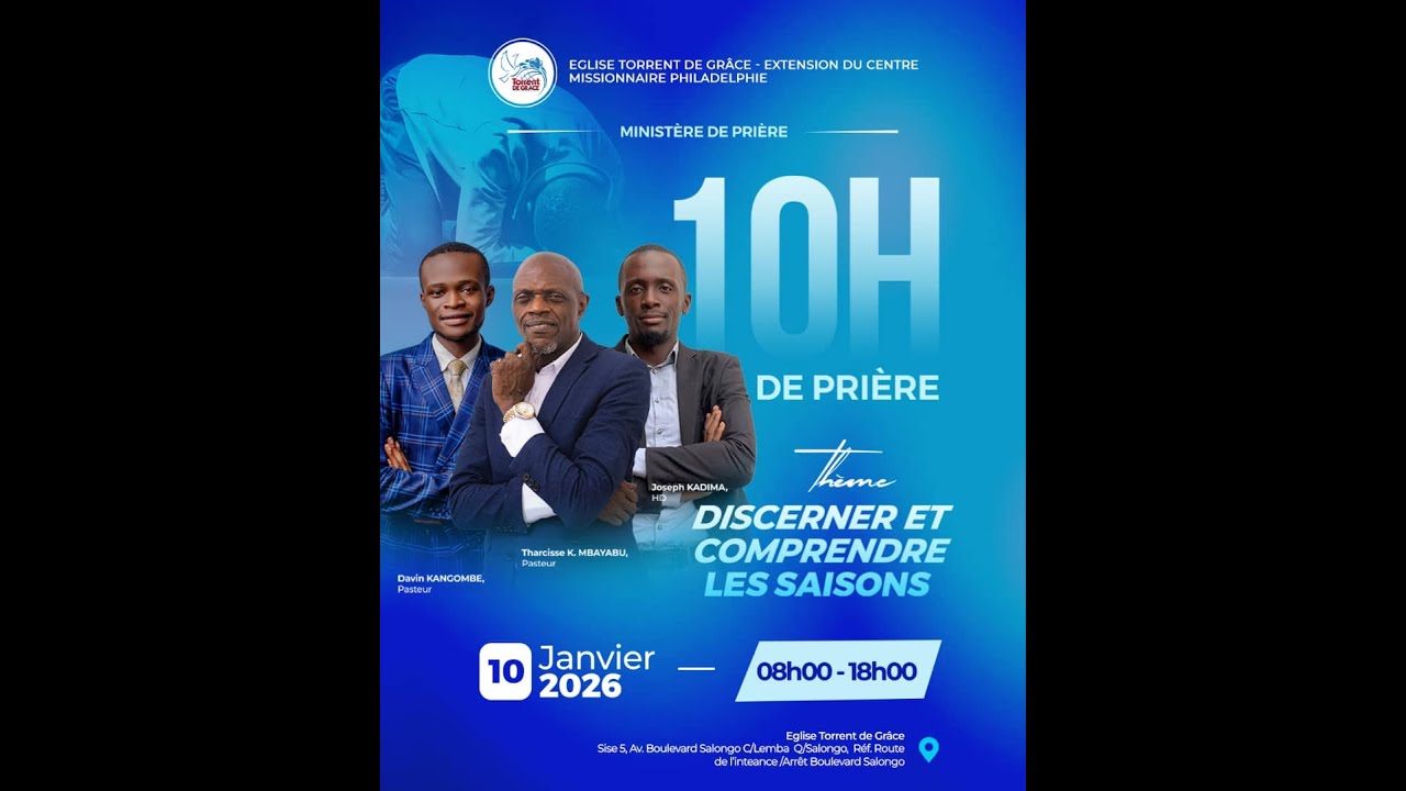 🔴 [Live]  10 heures de prière | Discerner et comprendre les saisons | 10.01.26🔥🙇