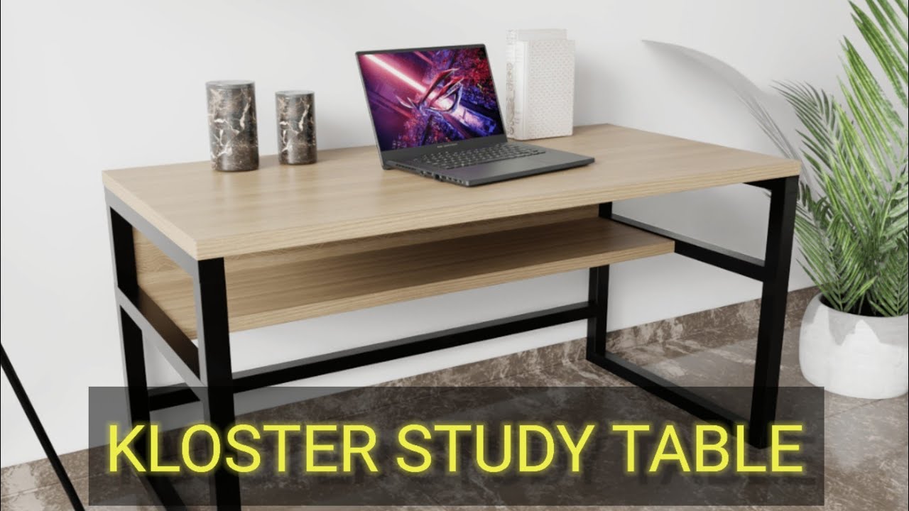 Installation Instructions of  Kloster Study Table with open storage by Riyan Luxiwood