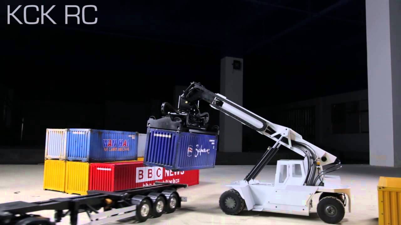 RC Reach stacker KFR container handling-The stacking
