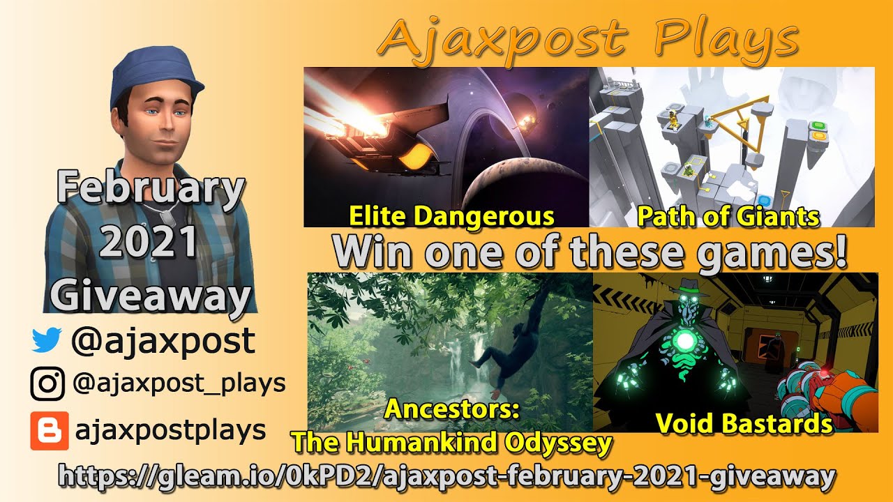 Ajaxpost Plays Channel Monthly Giveaway & Survey : February 2021