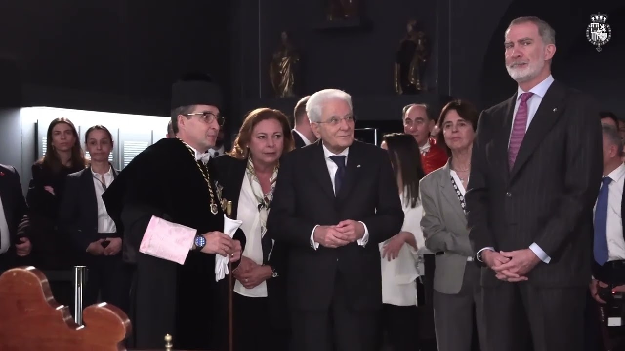 El Rey en la investidura Honoris Causa del Presidente de la República Italiana, Sergio Mattarella