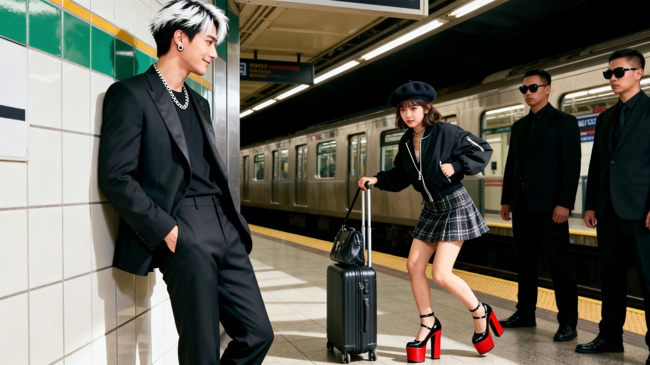 The CEO never smiled until he saw the girl in high heels walk awkwardly. He laughed—love came!